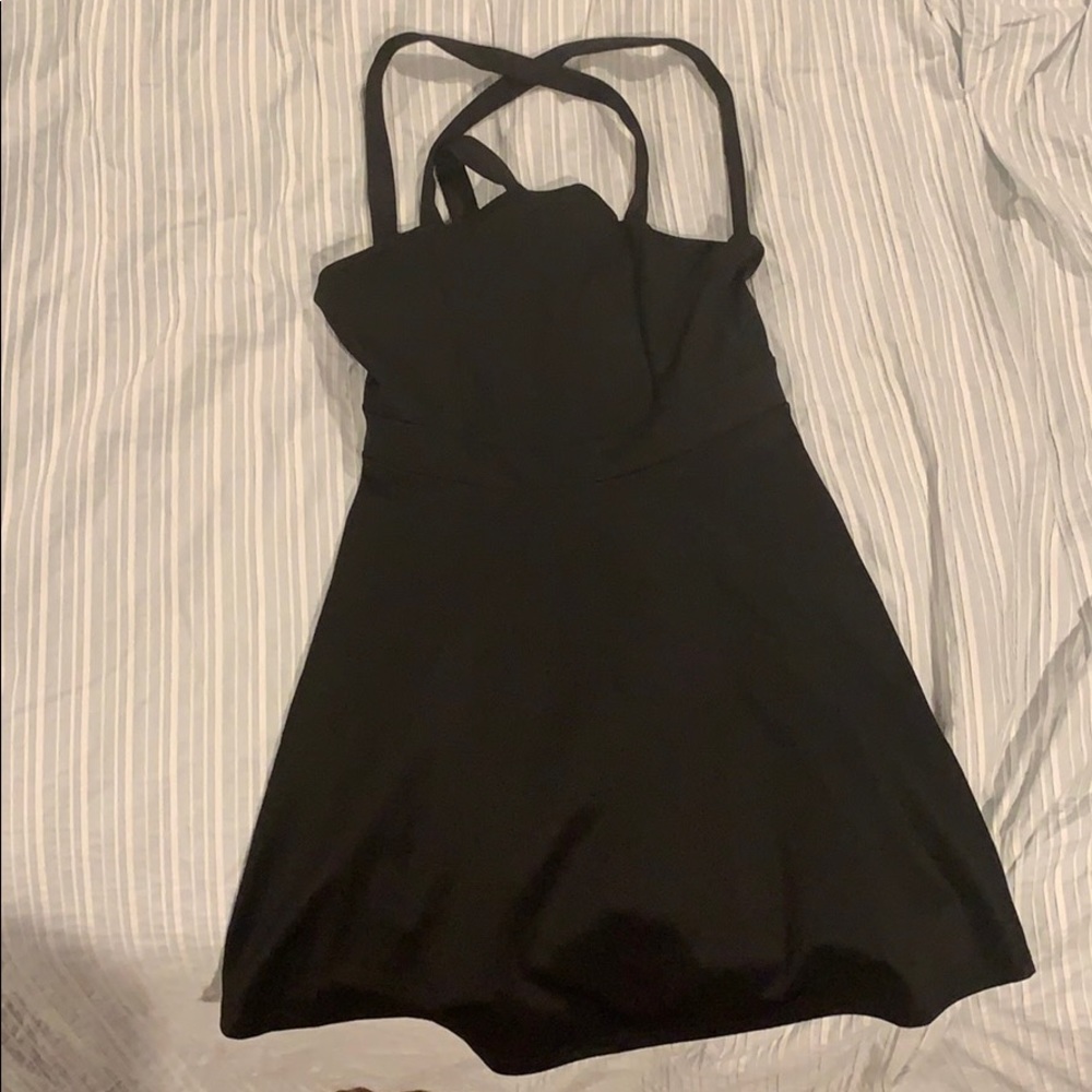 Strappy Black Dress.